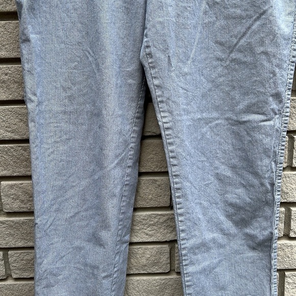GAP Girlfriend Khakis Capris Blue Stripe Sz 12 - Picture 3 of 11